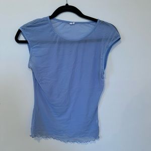 out from under mesh shirt